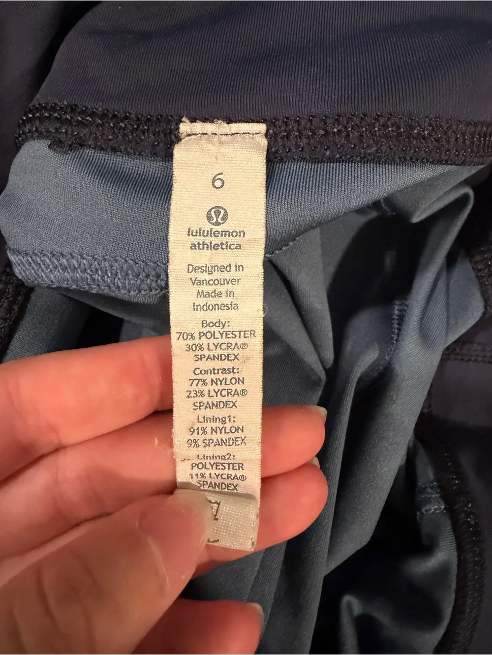 lululemon athletica Black and Navy Camo Performance Leggings